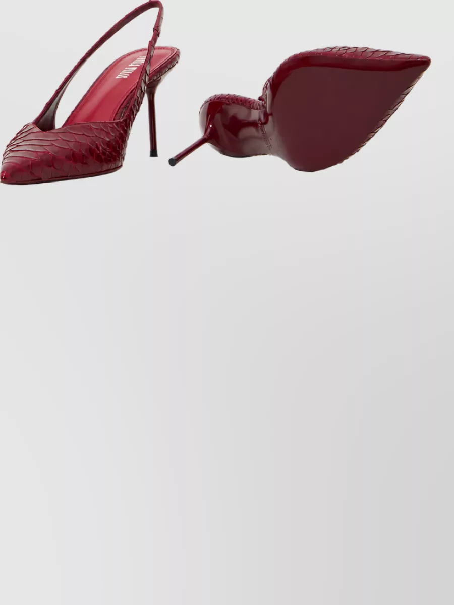 Paris Texas Leather Slingback Mules