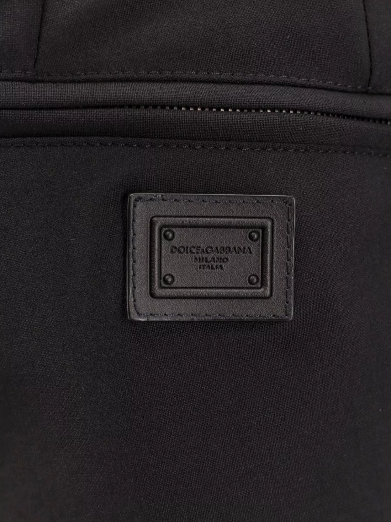 Dolce&Gabbana Wool Blend Trousers Logo Patch