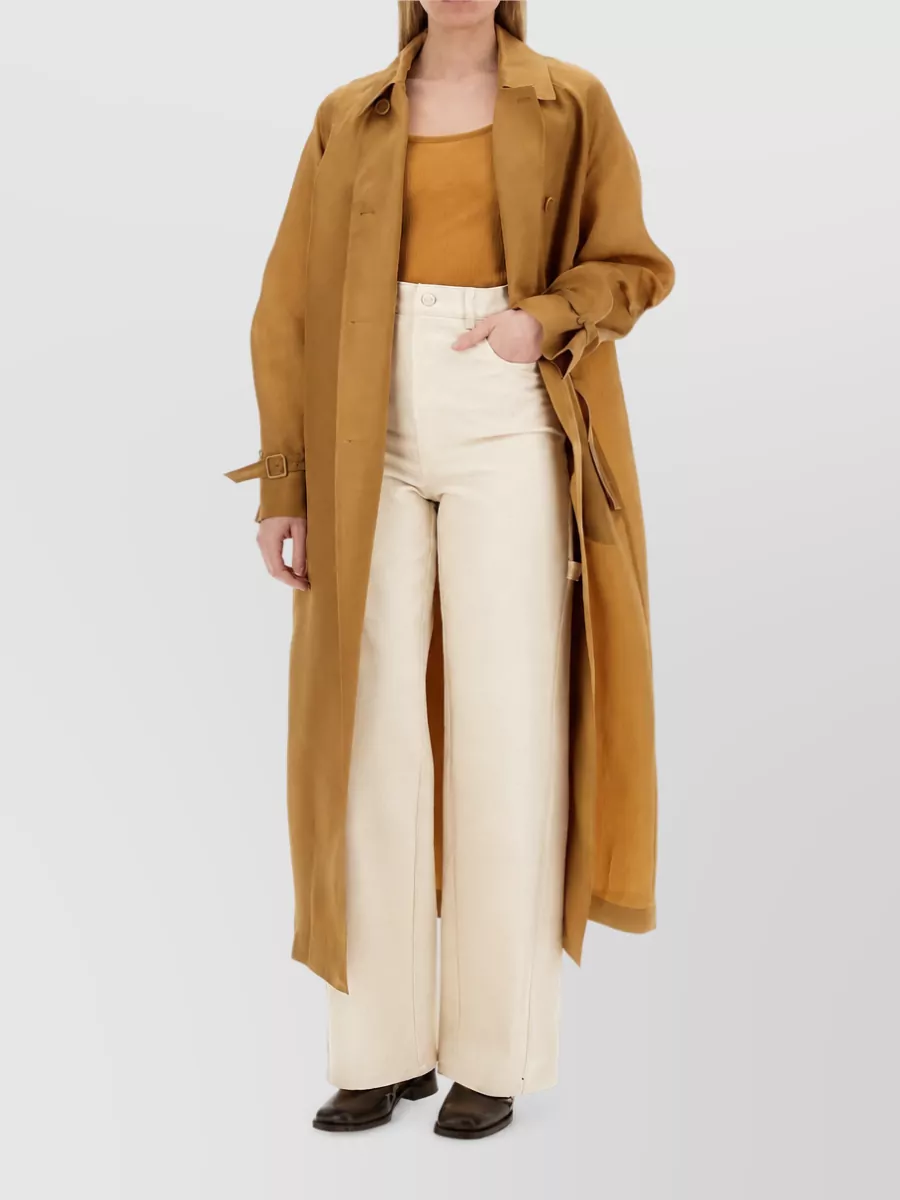 Max Mara silk double-breasted coat