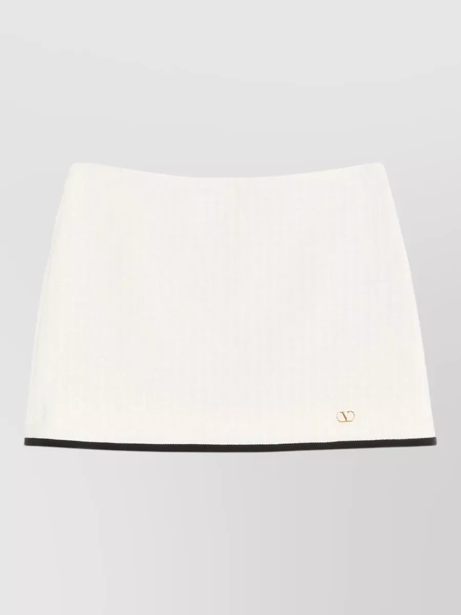 Valentino Garavani cotton tweed mini skirt