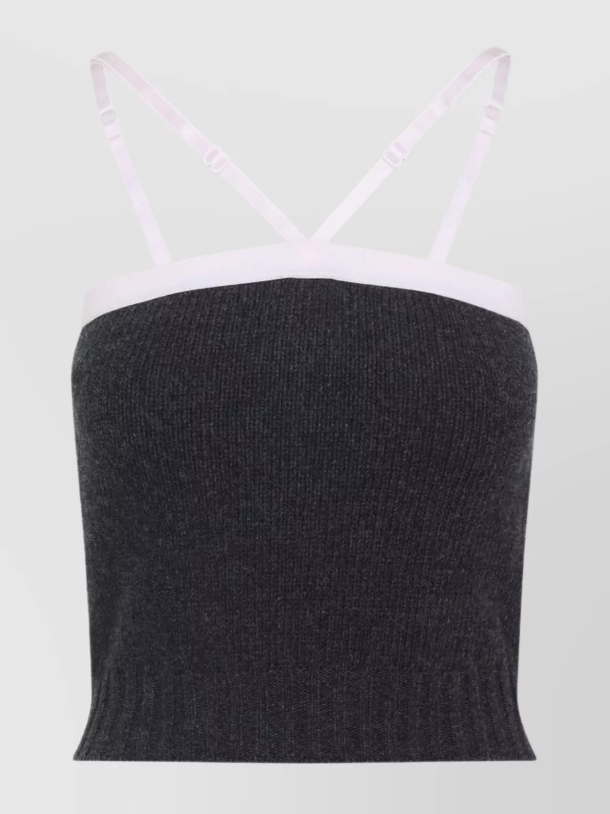 Prada - knitwear with adjustable straps and contrast trim