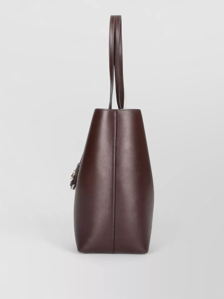 Jimmy Choo Shopper Leather Shoulder Bag