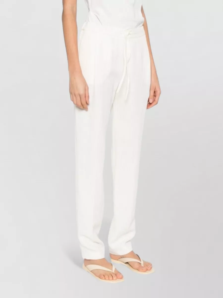 Fabiana Filippi Linen Blend Straight-Leg Trousers