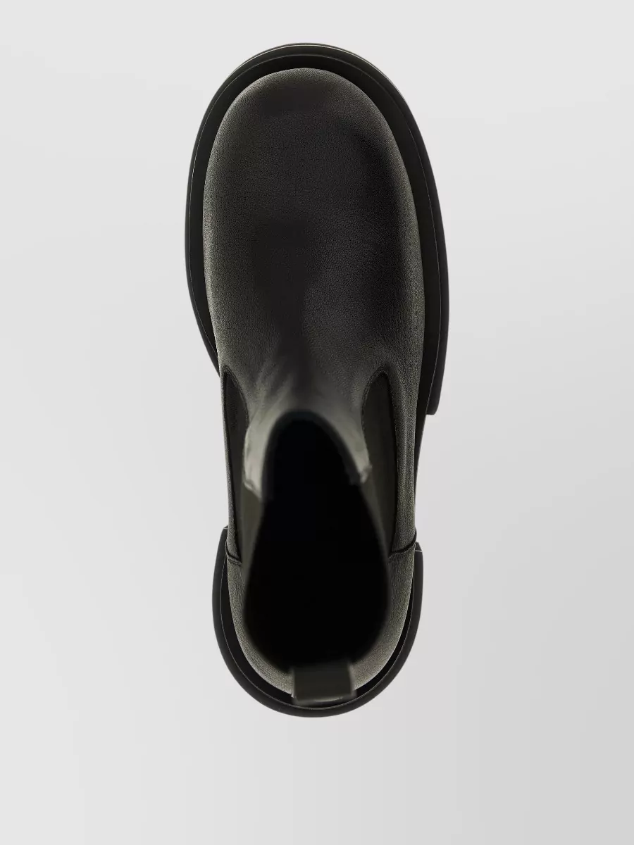Rick Owens Leather Ankle Boots