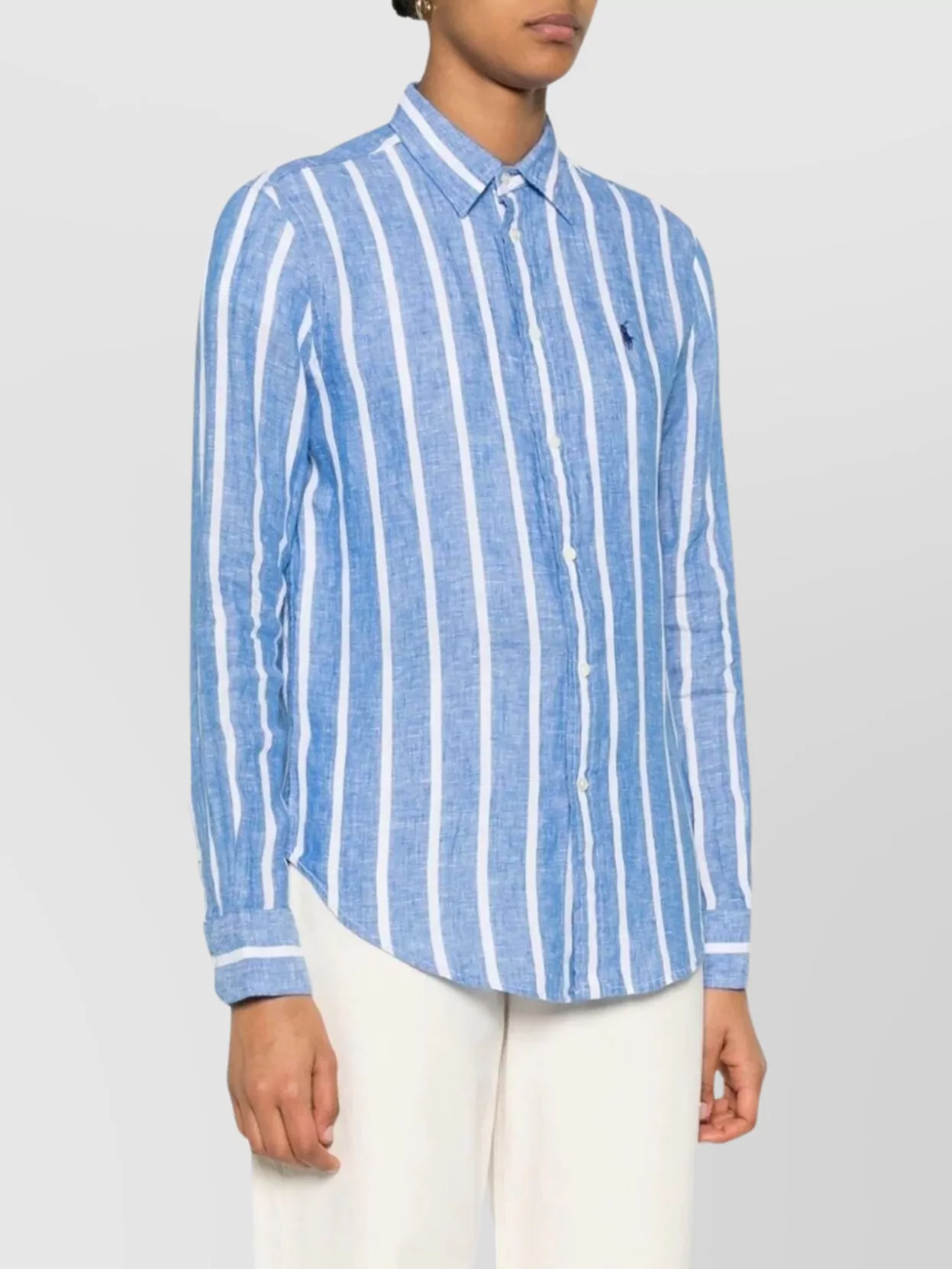Polo Ralph Lauren Linen Shirt With Relaxed Striped Silhouette