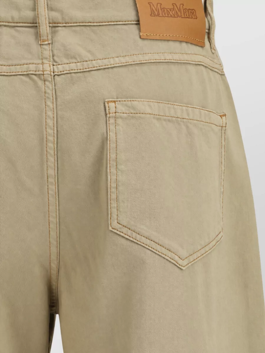 S Max Mara cotton denim trousers