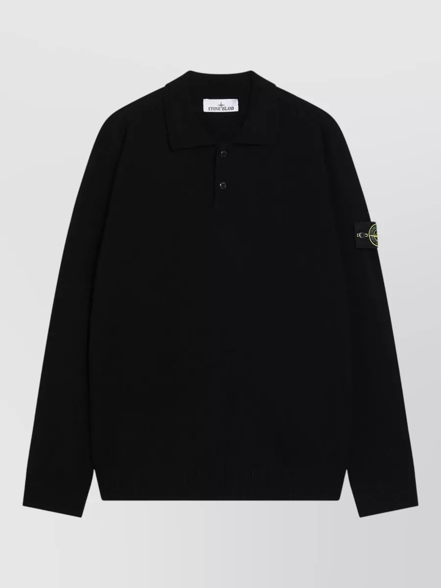 Stone Island wool polo shirt