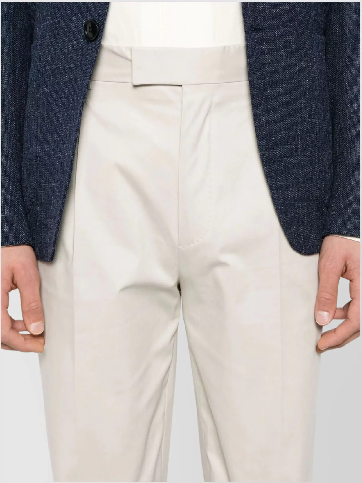 Zegna Front Pleated Trousers Pockets