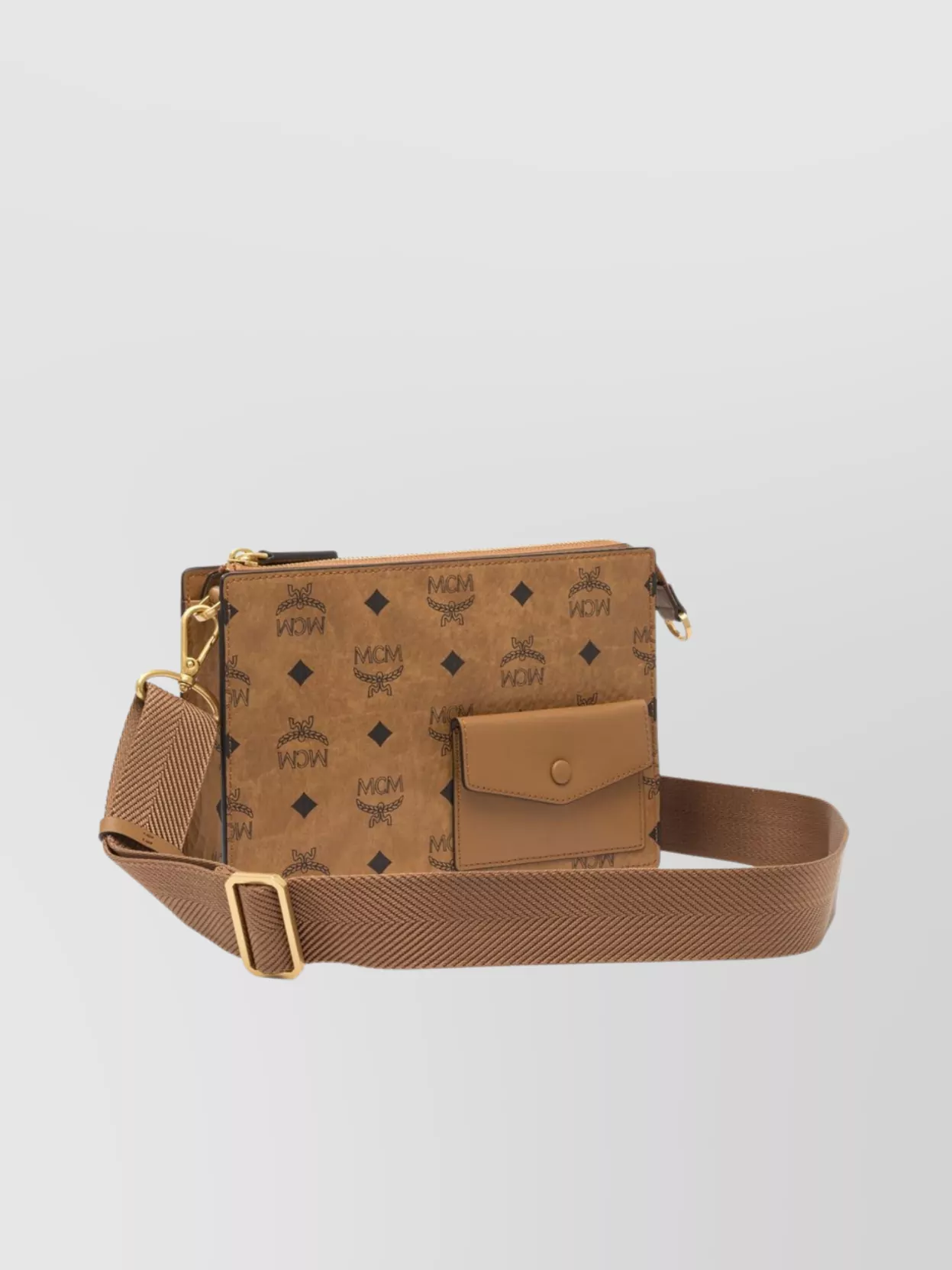 Mcm Shoulder Bags With Adjustable Strap And Front Pocket