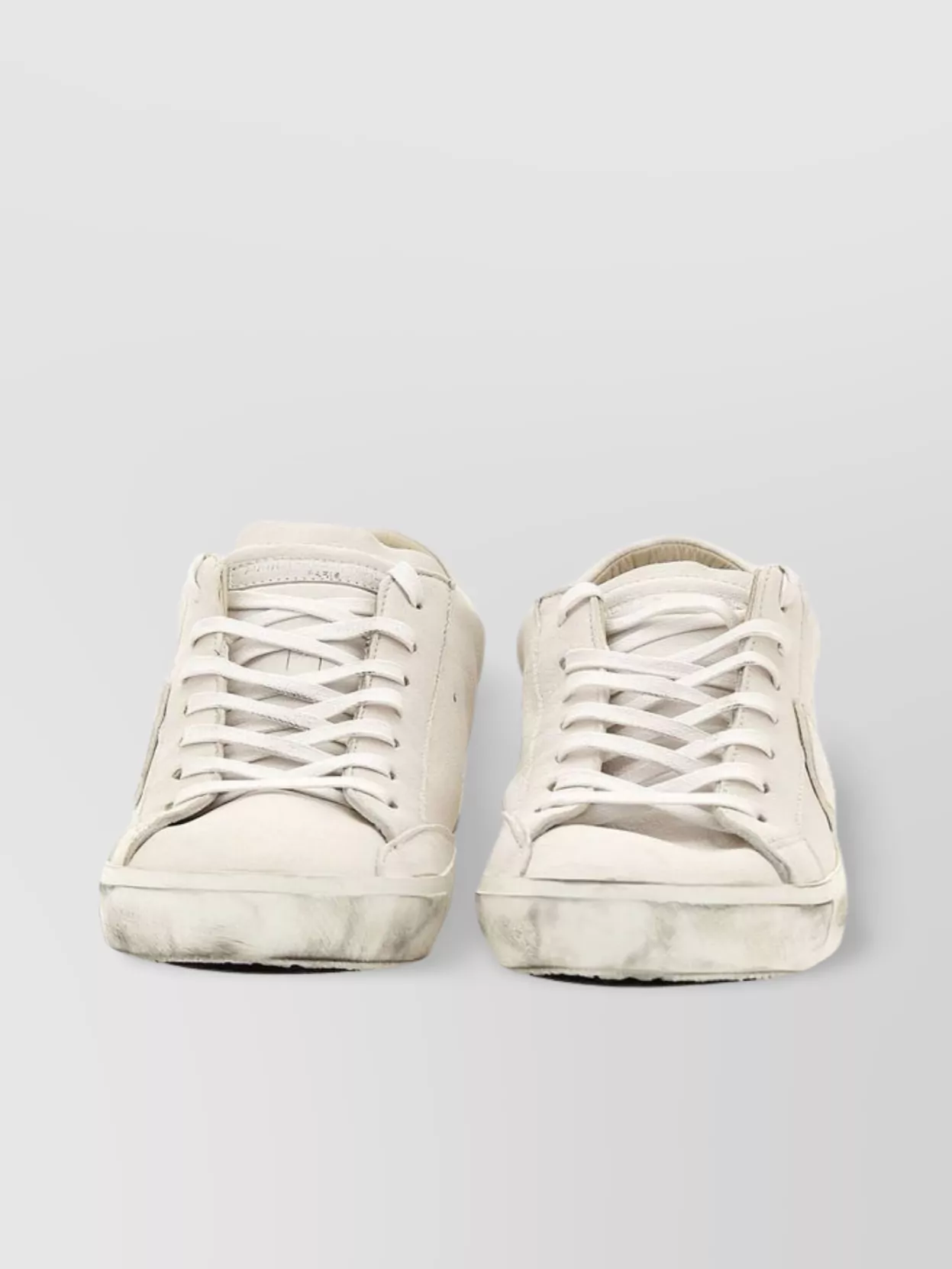 Philippe Model Vintage Effect Leather Sneakers