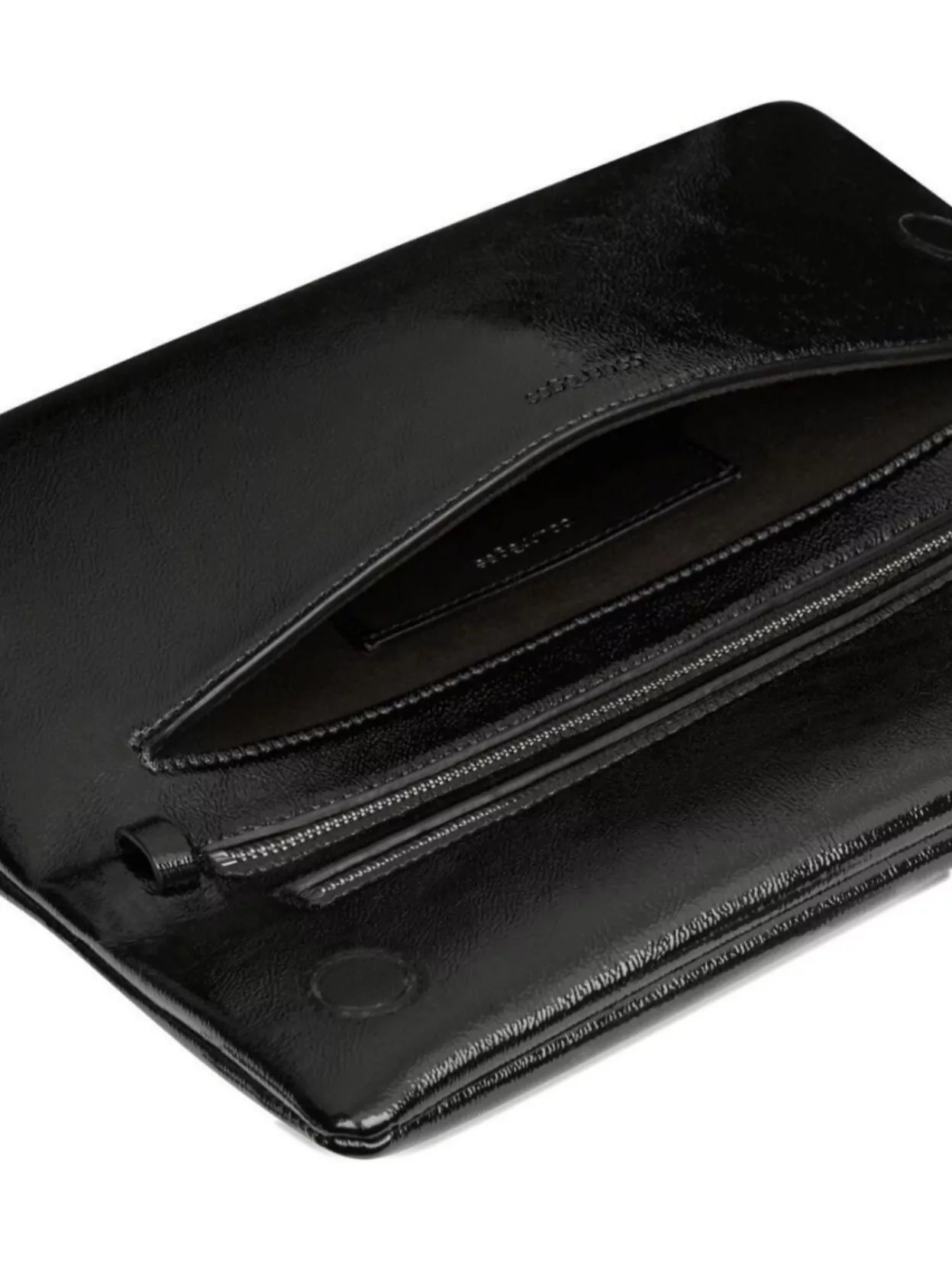 Courrèges Rectangular Leather Shoulder Bag With Adjustable Strap