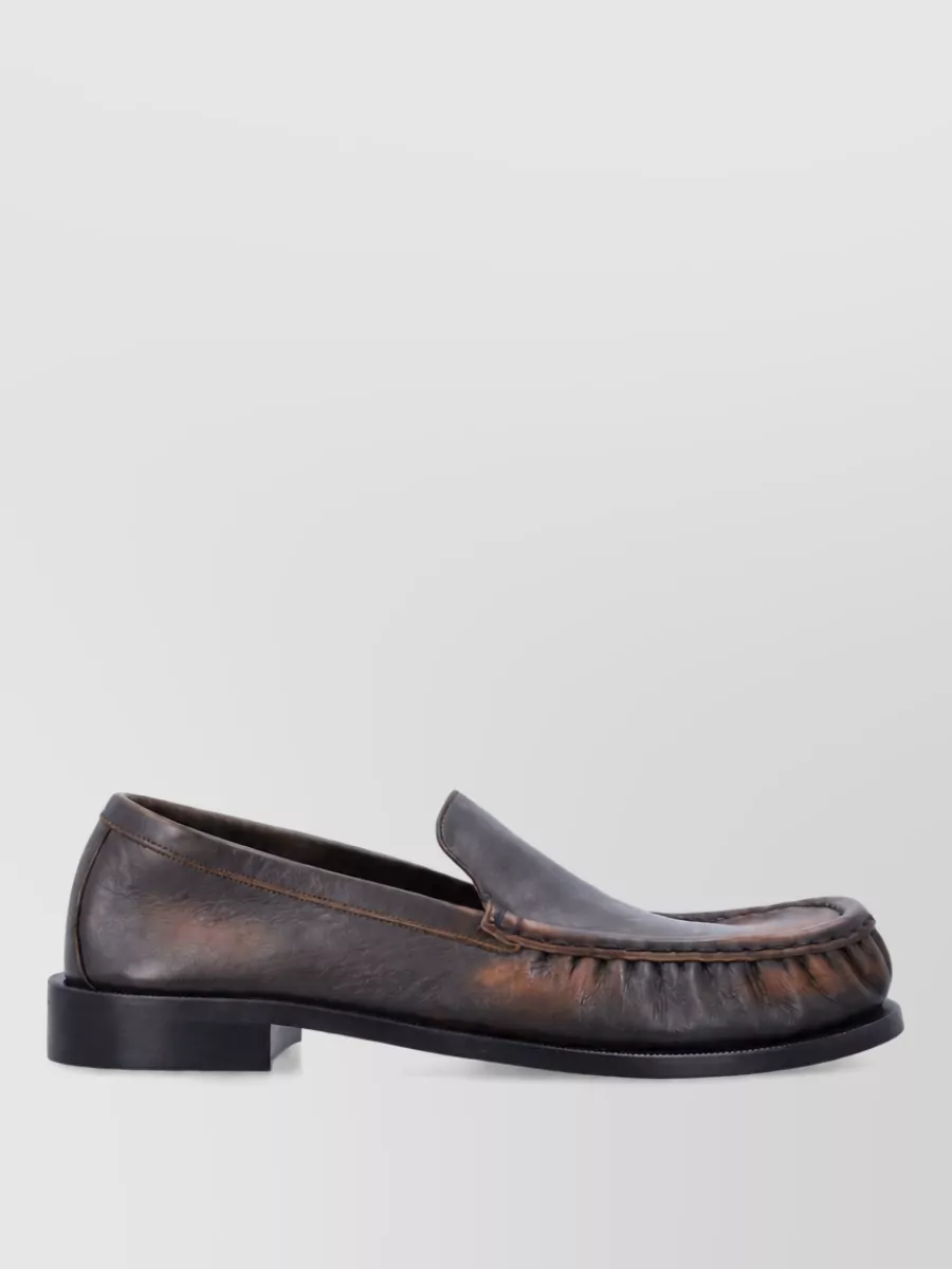 Dries Van Noten Leather Slippers