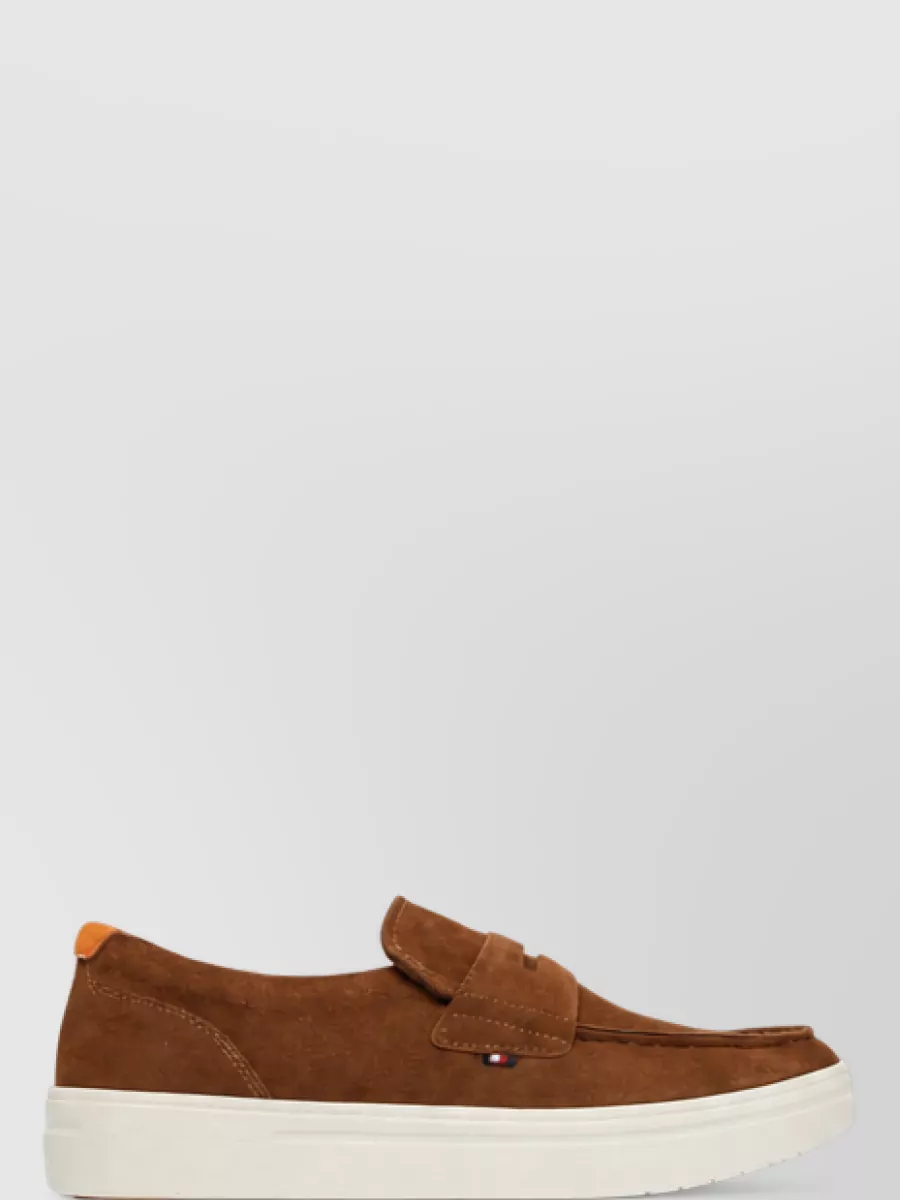 Tommy Hilfiger Suede Leather Slip-On Loafers