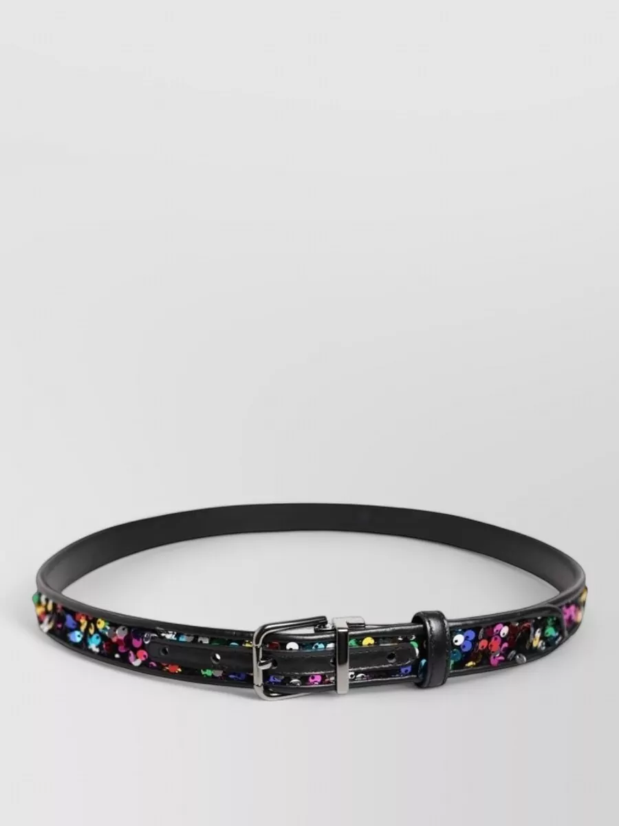 Dolce&Gabbana Sequin Embellished Belt