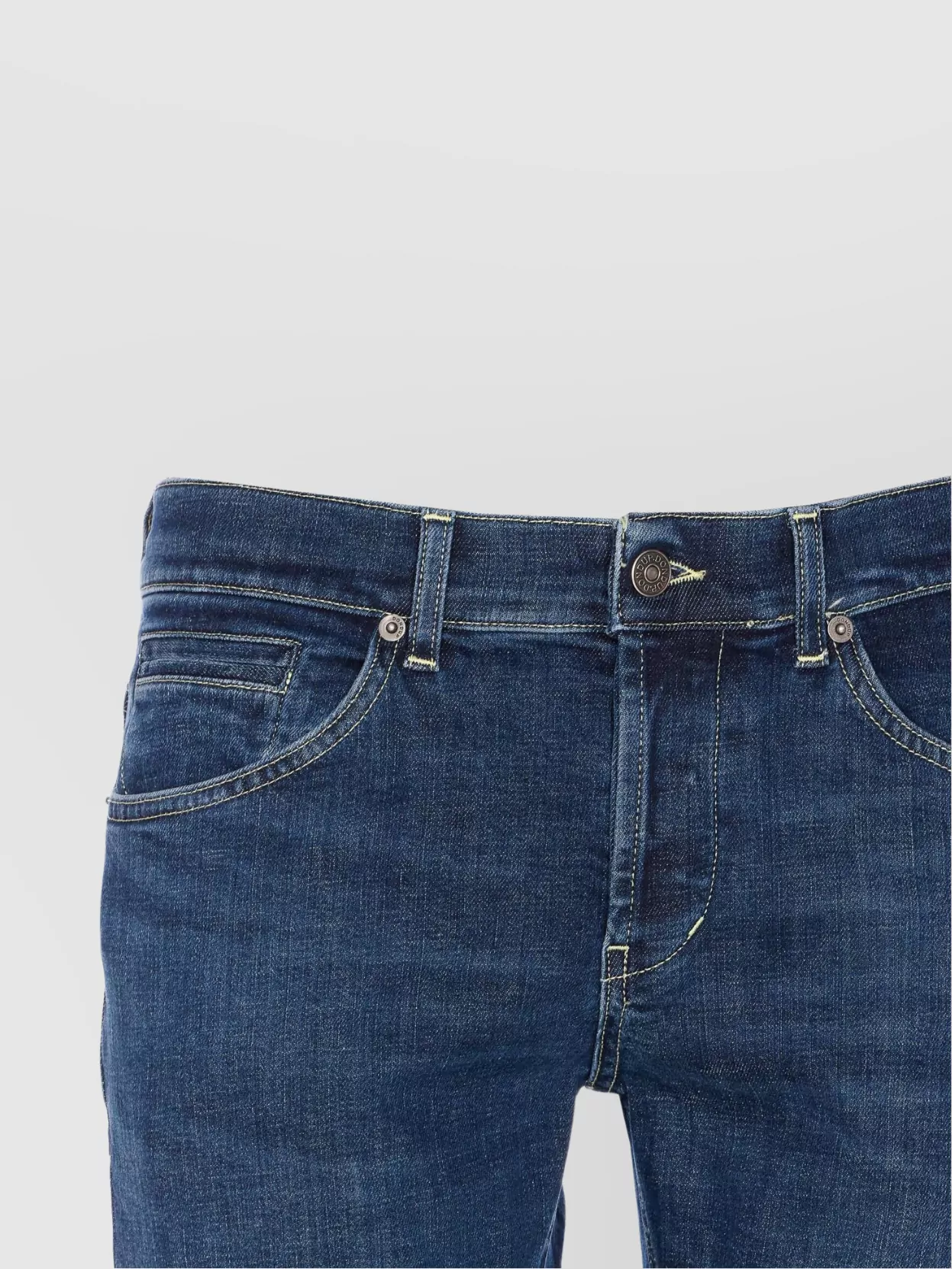 Dondup Skinny Fit Trousers Rolled Cuffs