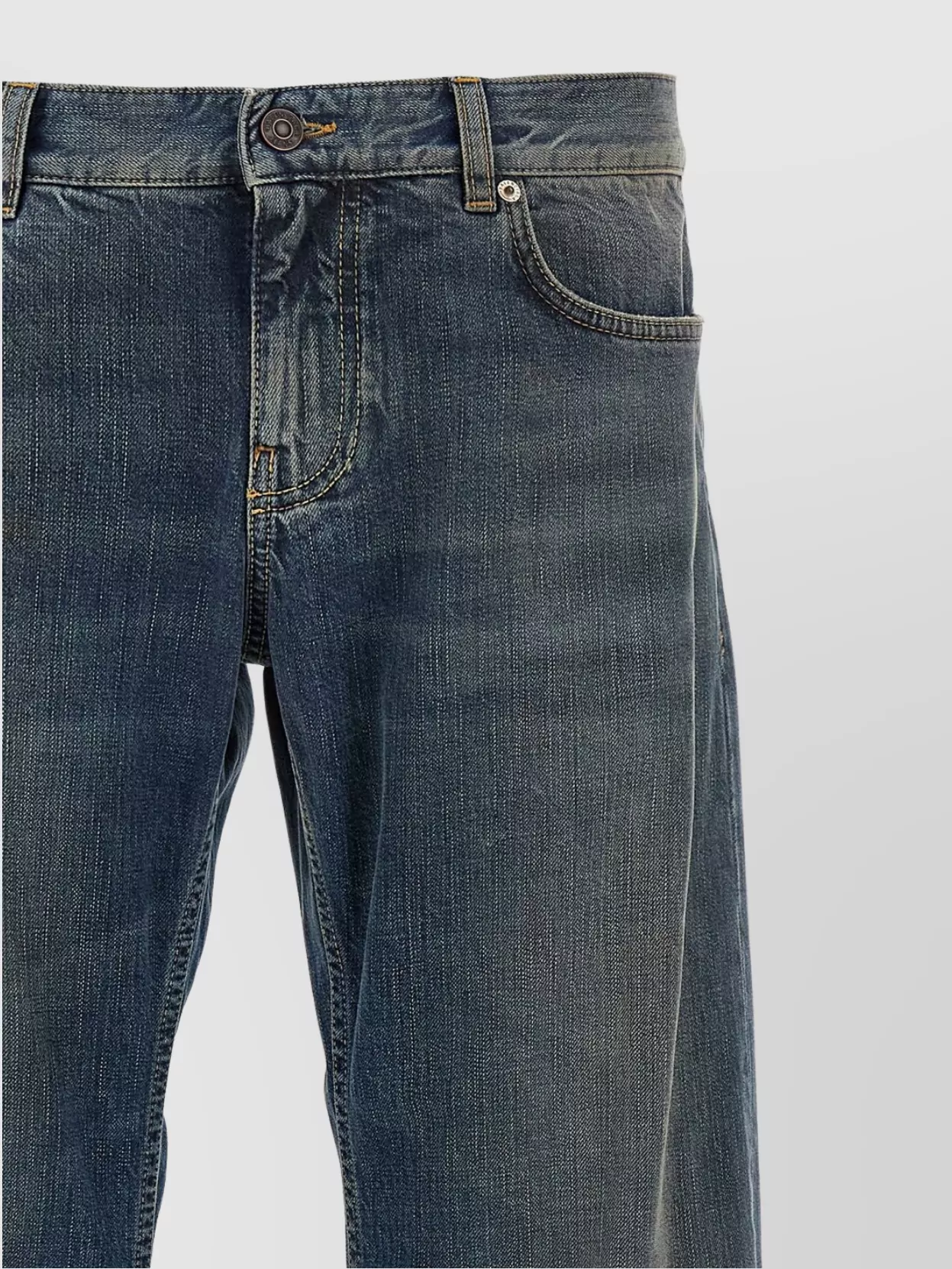 Balenciaga Jeans Waist Loops Faded Effect Pockets