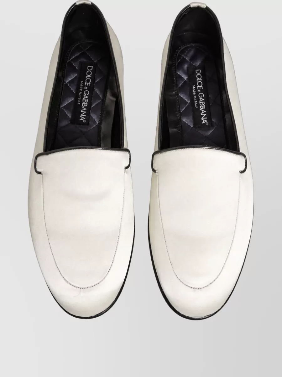 Dolce&Gabbana Leather Slip-On Slippers