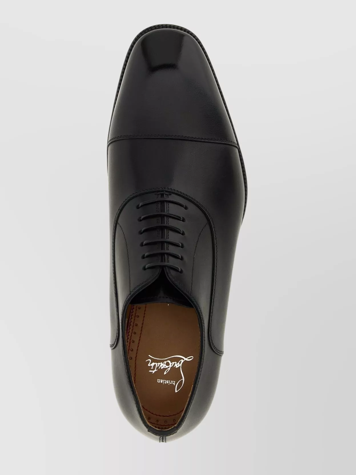 Christian Louboutin Lace-Up Shoes With Cap Toe And Leather Sole