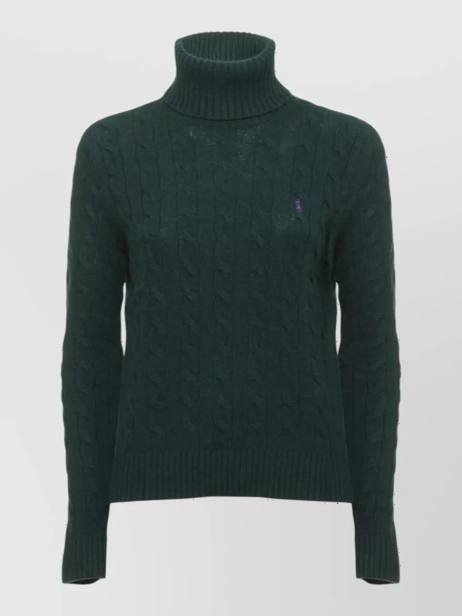 Ralph Lauren Wool cashmere high neck long sleeve sweatshirt