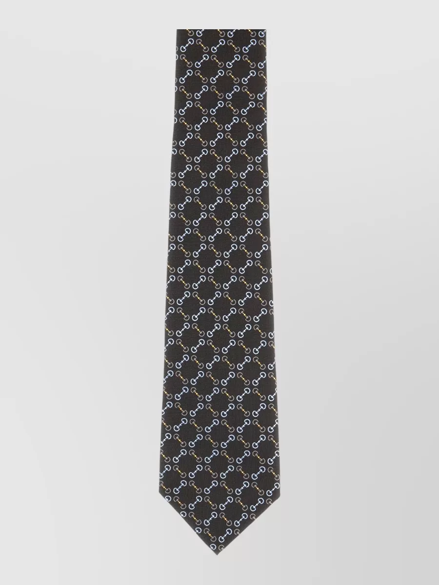 Gucci Embroidered Silk Tie