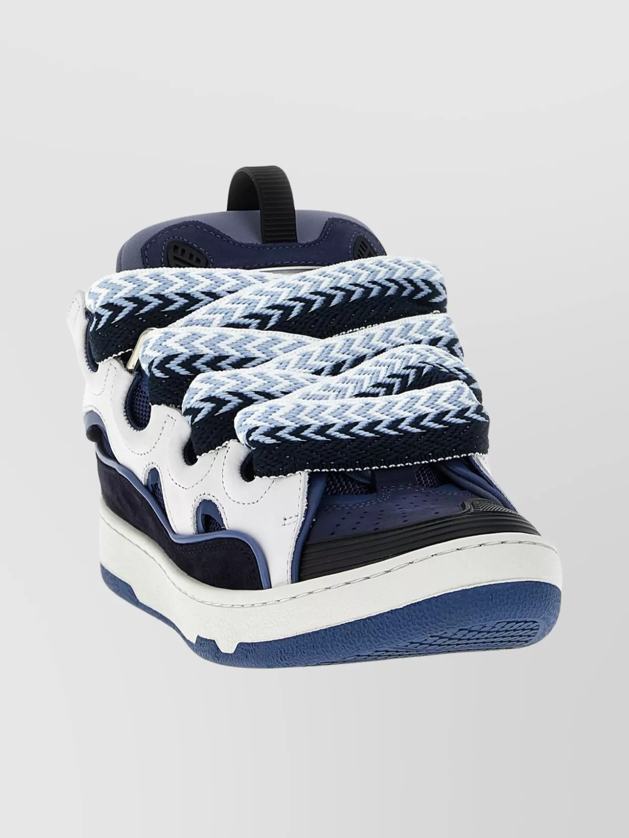 Lanvin Chunky Sole Sneakers Featuring Contrast Panels In Multi