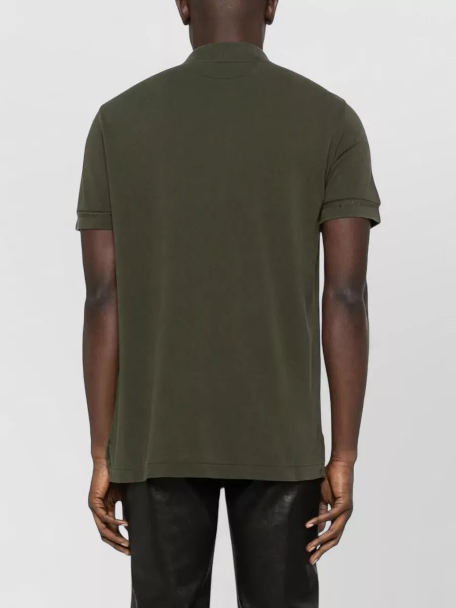 Tom Ford Lyocell Piquet Polo Shirt Short Sleeves