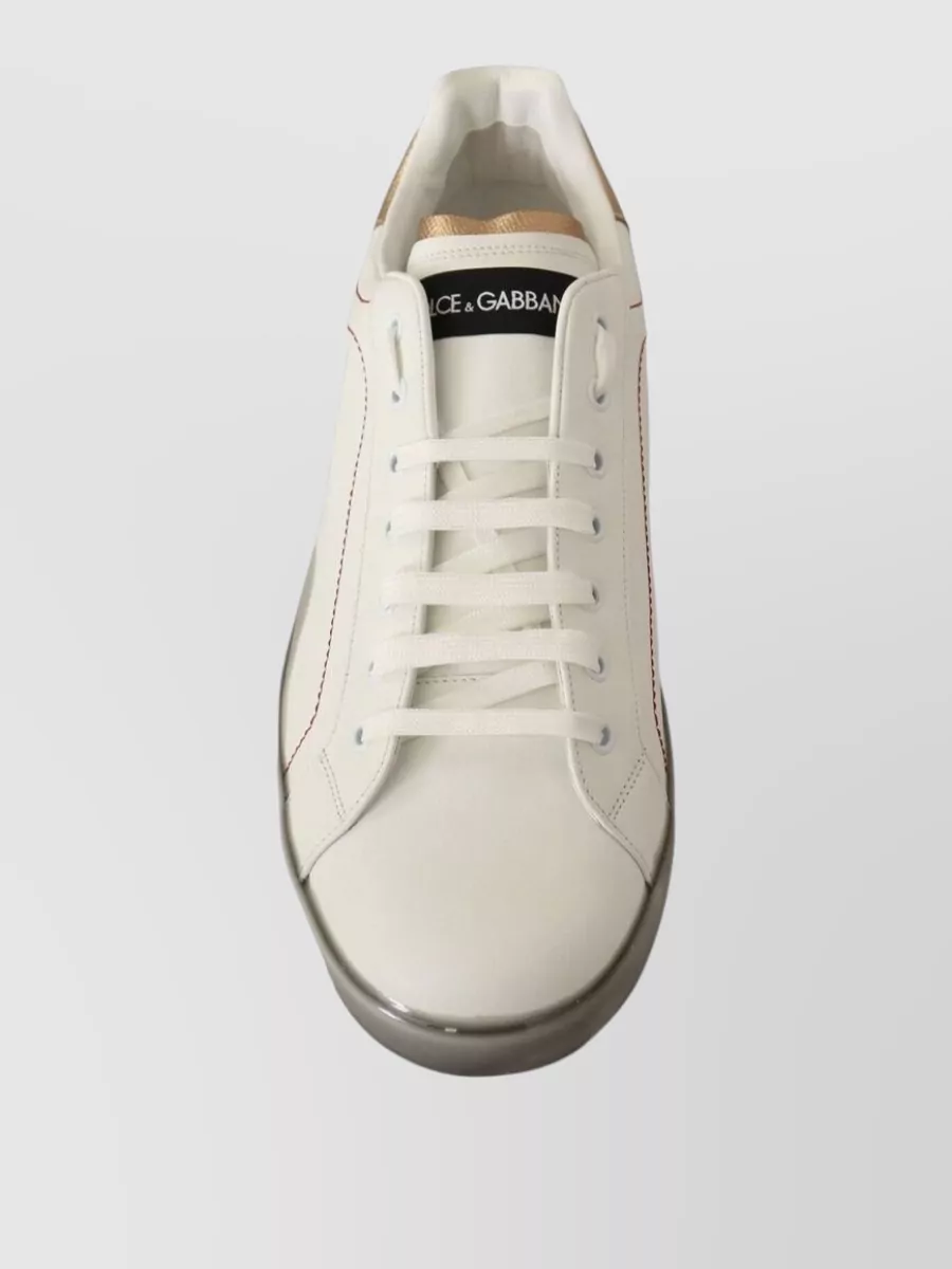 Dolce&Gabbana Leather Low-Top Sneakers