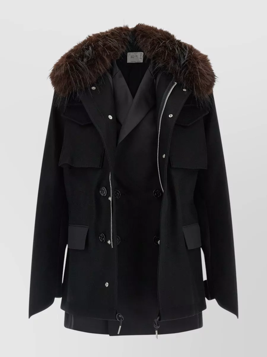 Sacai Wool Oversized Coat