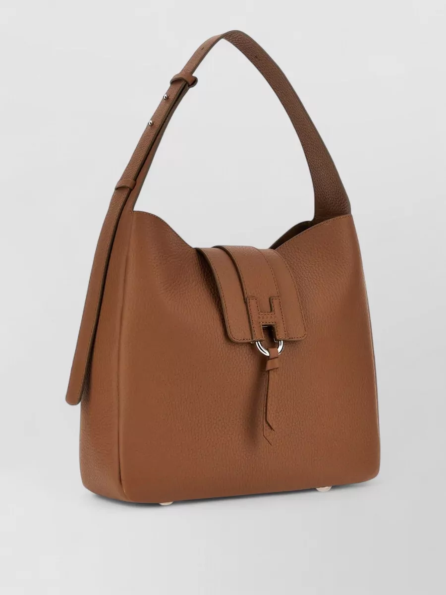 Hogan H-Hobo Leather Shoulder Bag