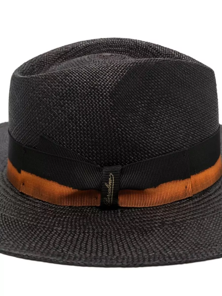 Borsalino Straw Fedora Hat