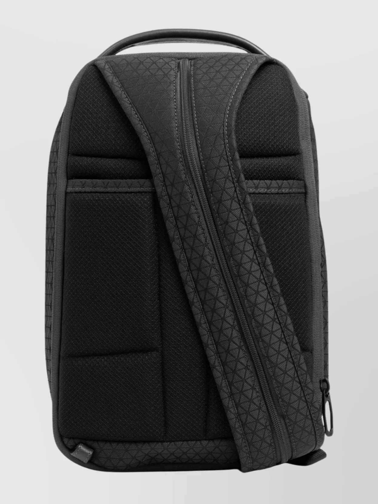 Piquadro Quilted Backpack Adjustable Strap In Gray