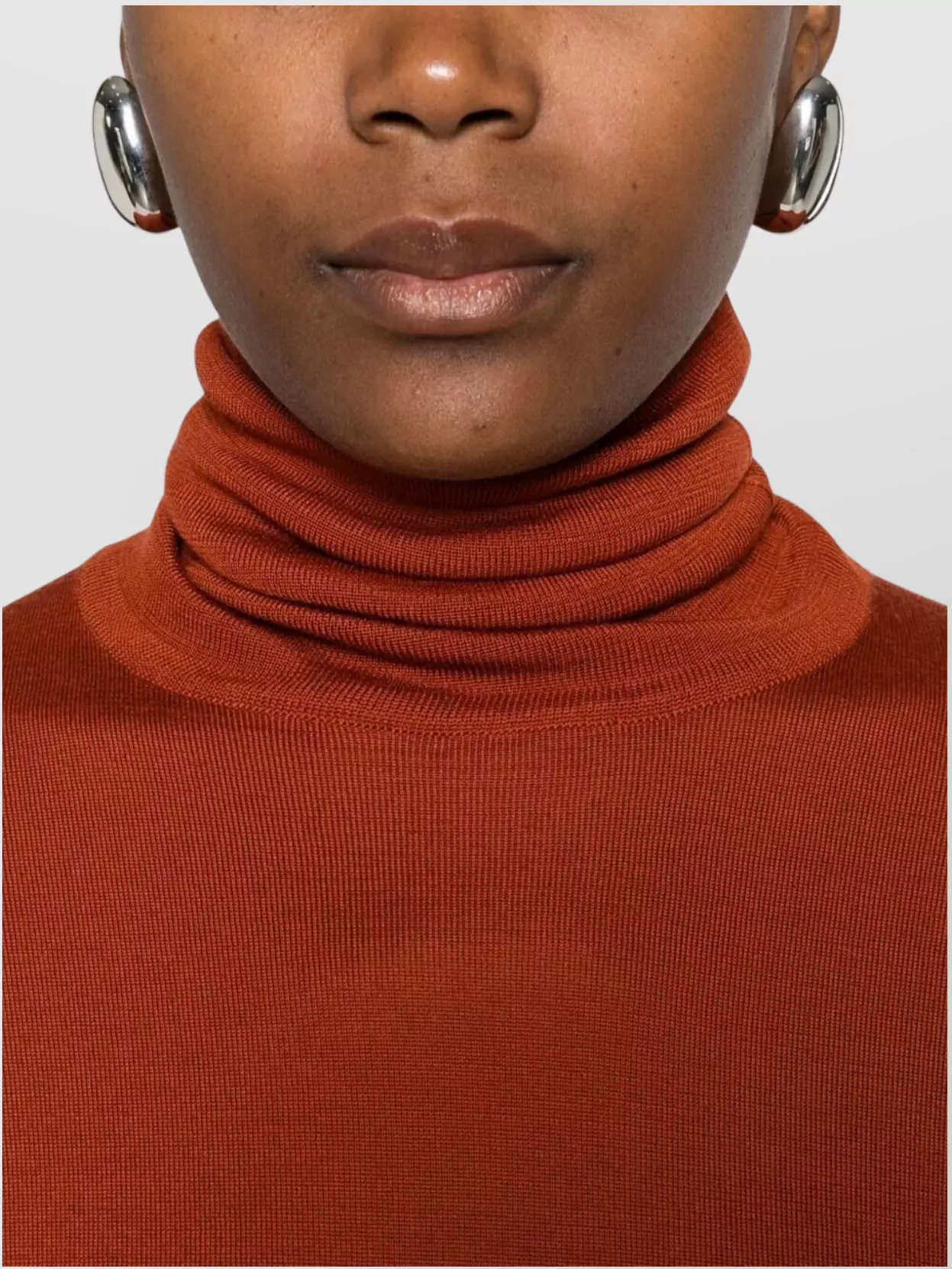 Saint Laurent Wool Turtleneck Sweater Long Sleeves