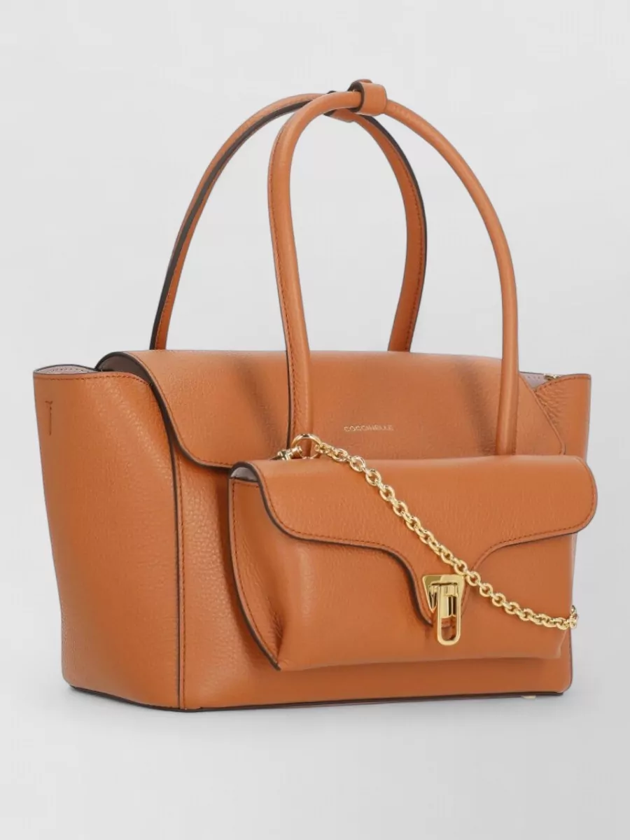 Coccinelle Leather Shoulder Tote Bag
