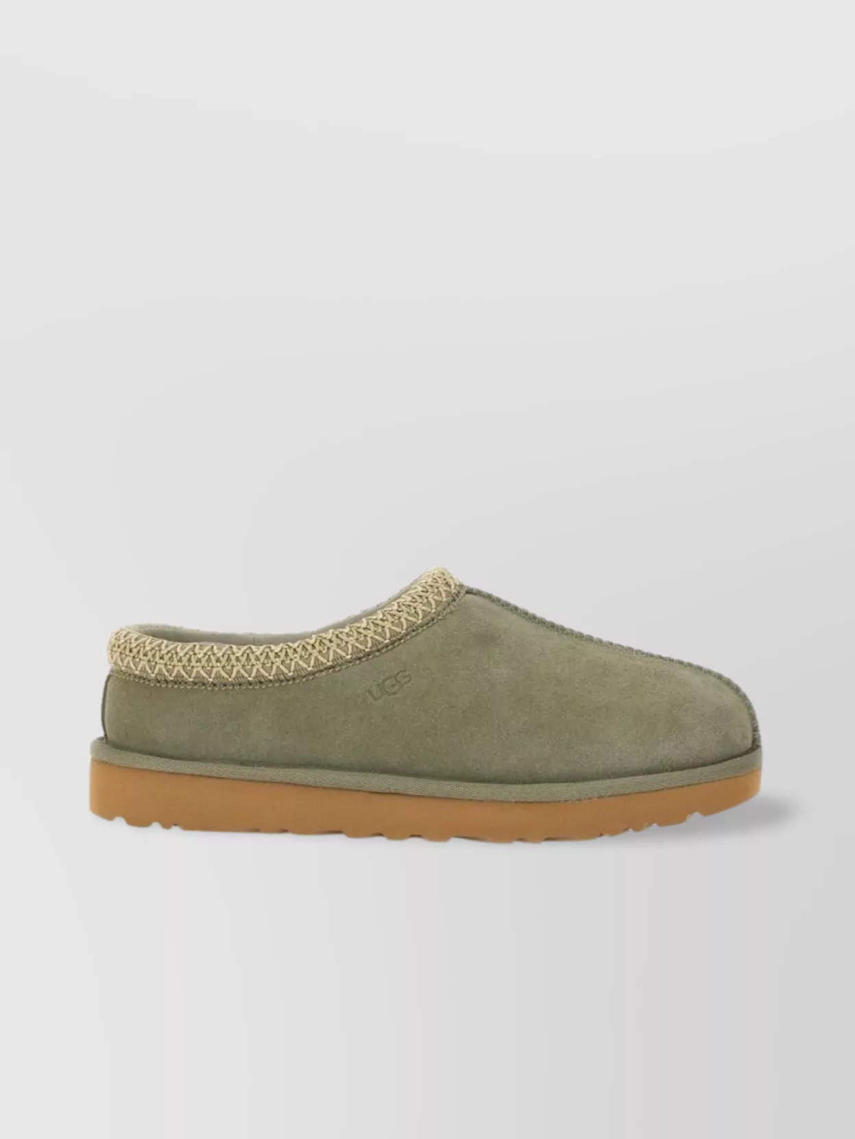 Ugg Slippers Round Toe Embroidered Trim