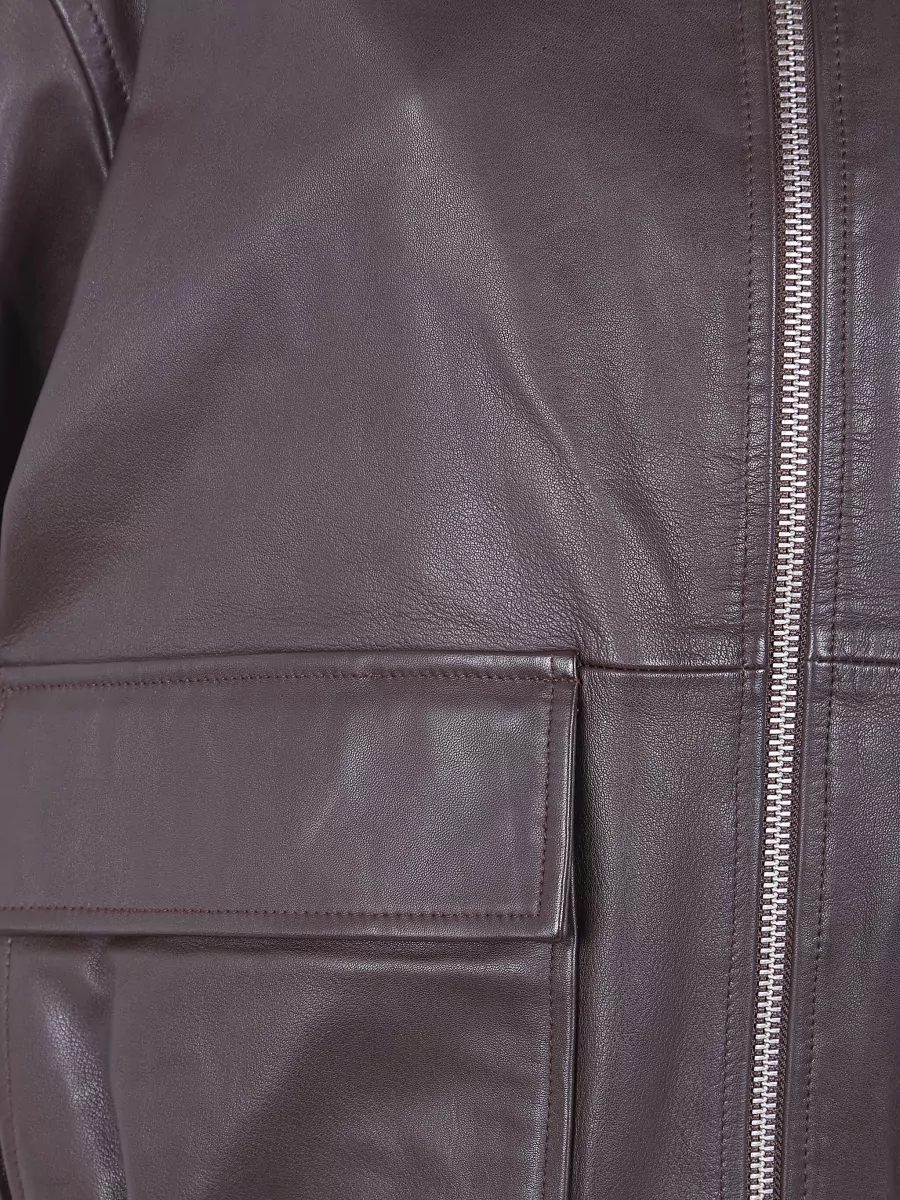 Studio Nicholson Lamb Leather Bomber Jacket
