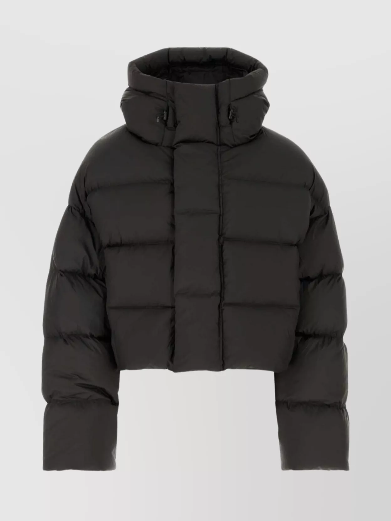 Shop Entire Studios Polyester Down Jacket With Cropped Length And Puffer Design In Brown