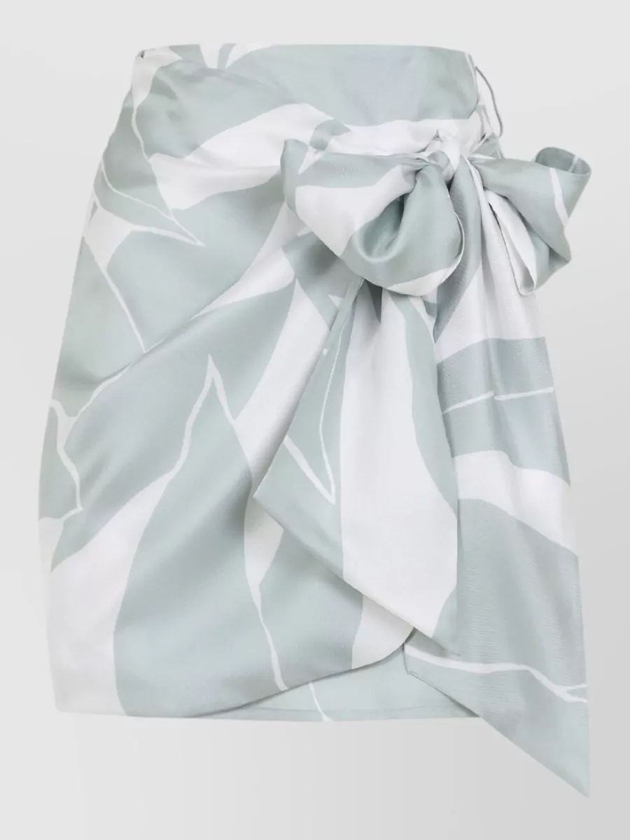 Max Mara silk slim-fit mini wrap skirt