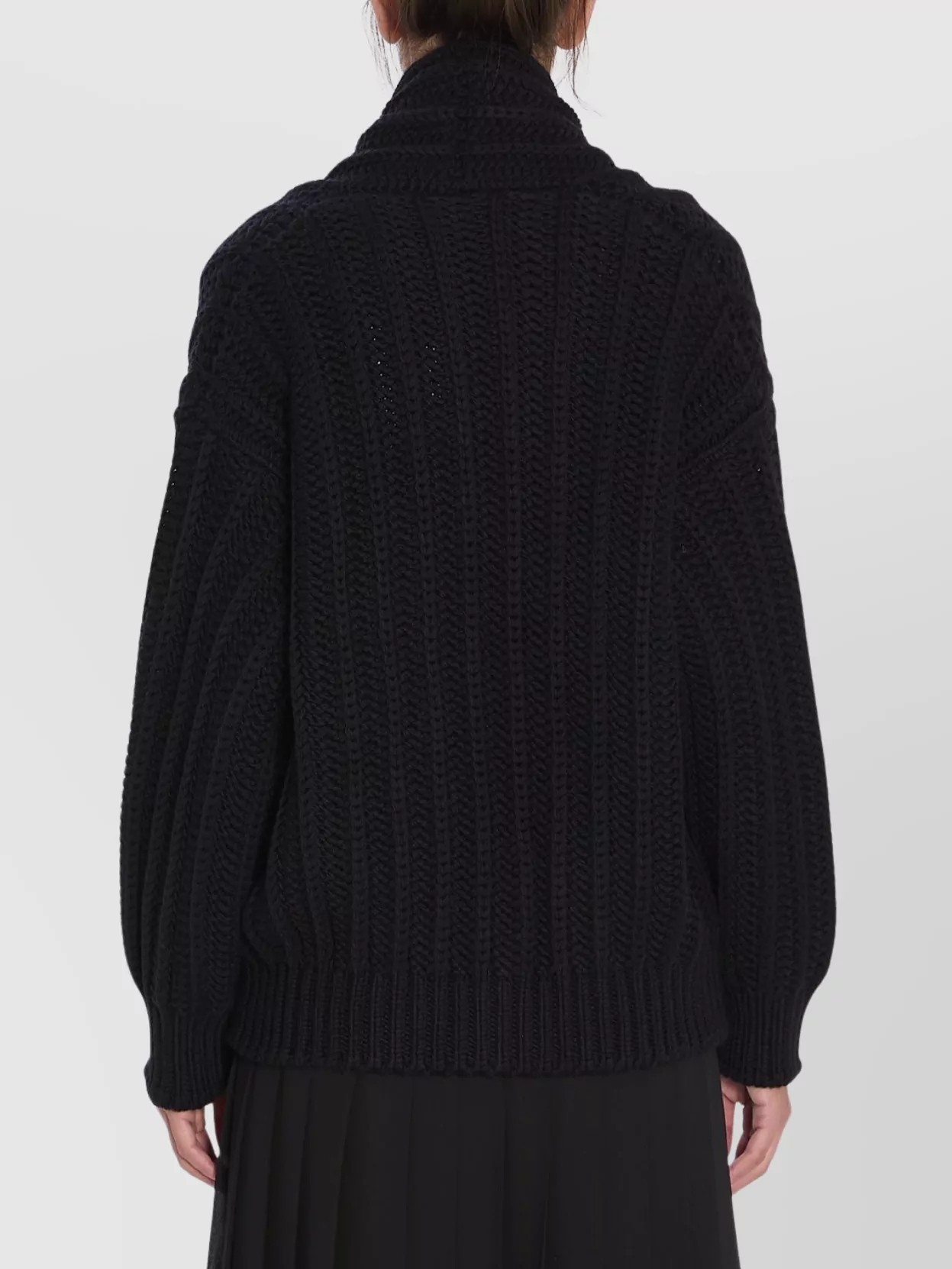 Dolce&Gabbana Oversized Knit Cardigan Deep Neckline