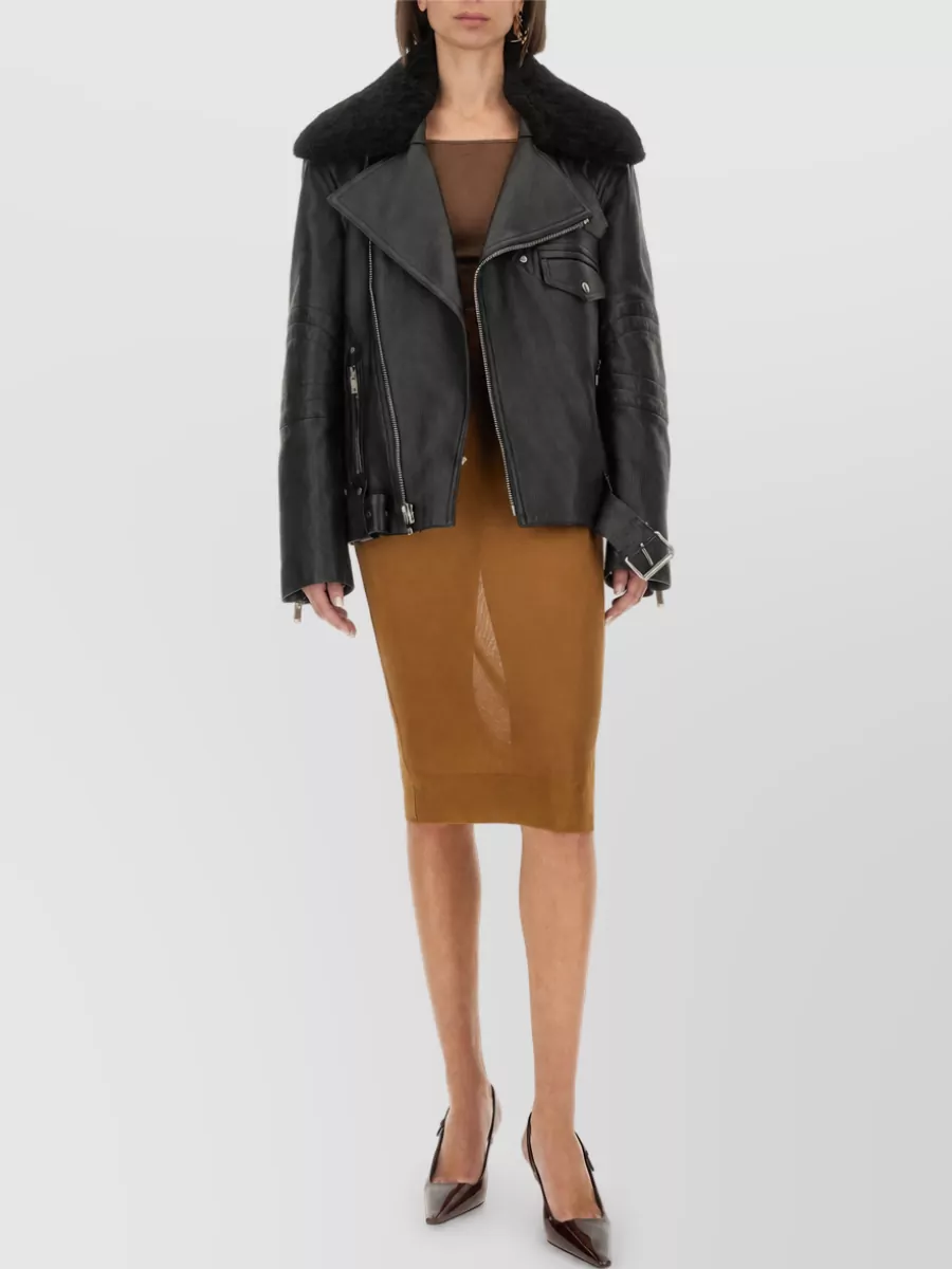 Saint Laurent Leather Biker Jacket
