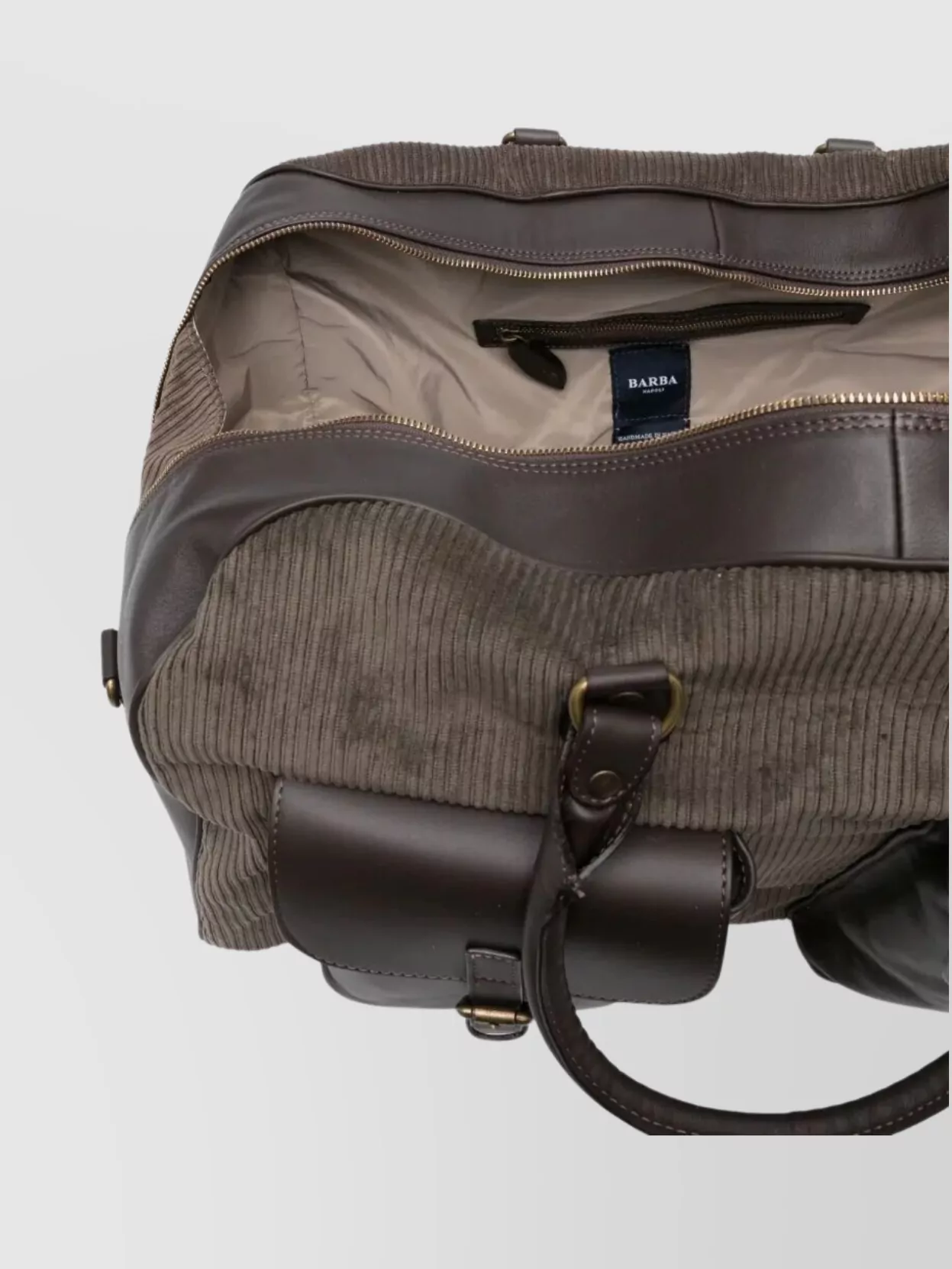 Barba Napoli Velvet Travel Bag Adjustable Shoulder Strap