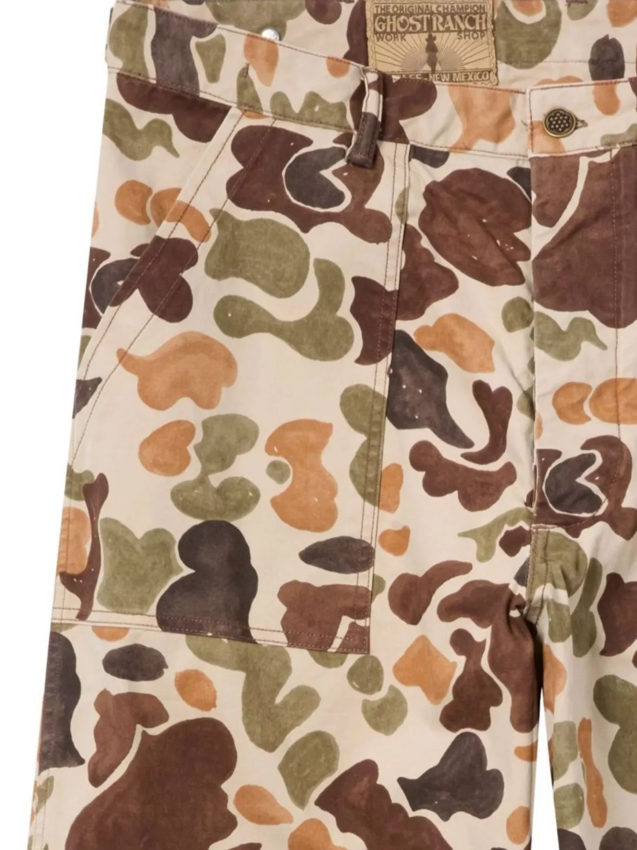 Champion Camouflage Pattern Trousers With Straight Leg