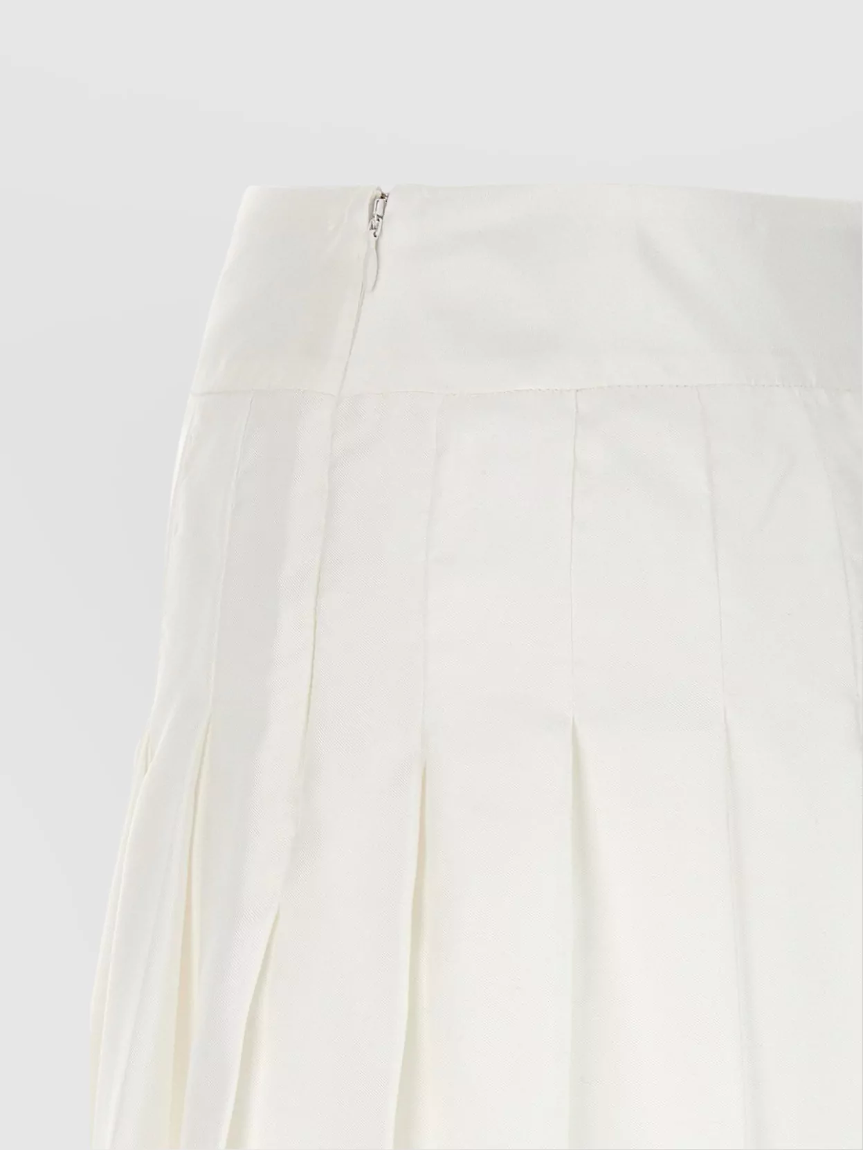 Casablanca 'High-Waisted Pleated Mini Skirt With Striped Hem'