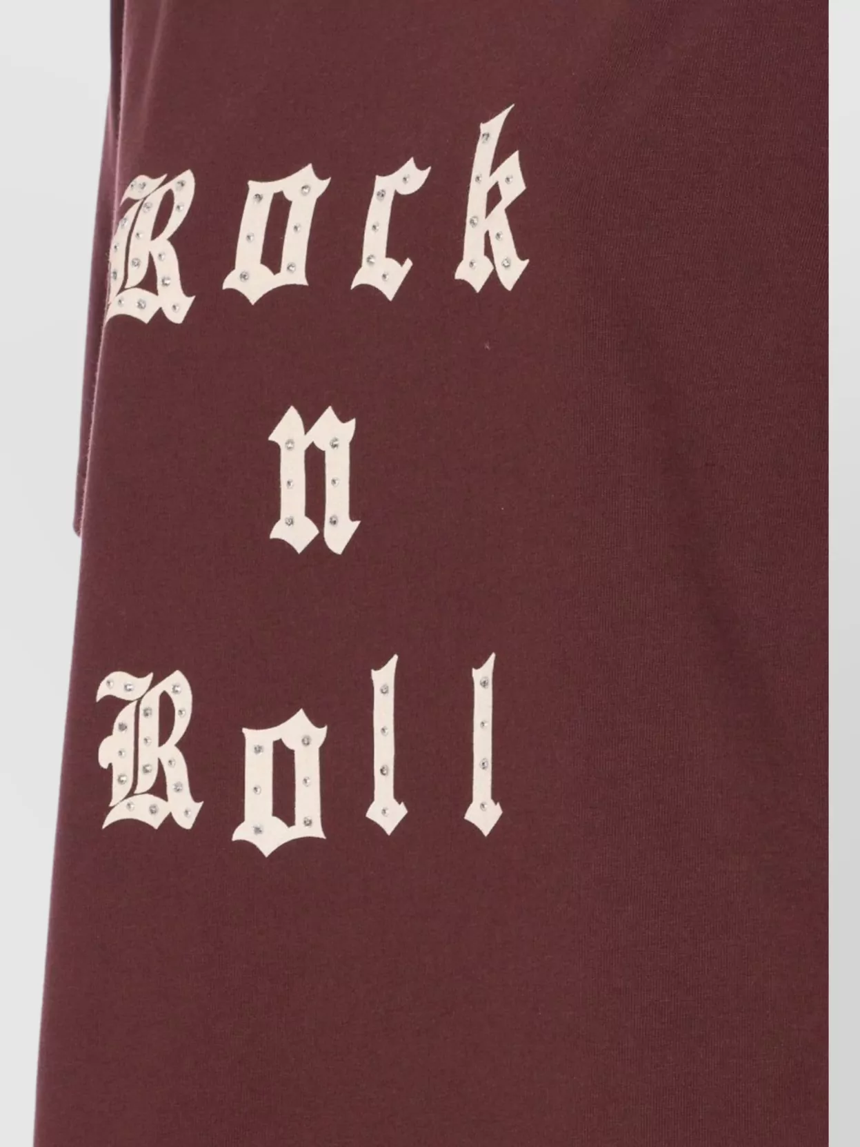 Zadig & Voltaire Crewneck Graphic Print Rock N Roll Beaded Top