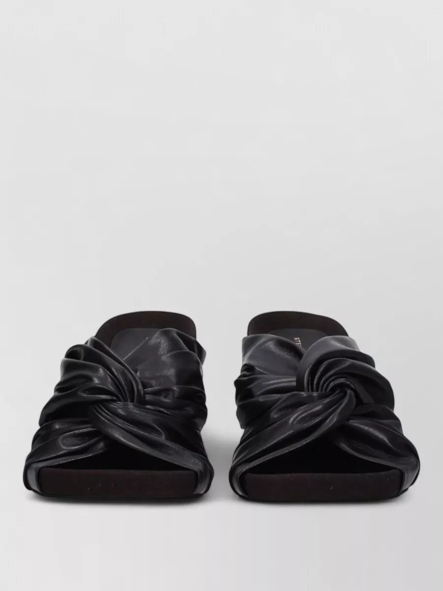 Stella Mccartney leather twisted sandals