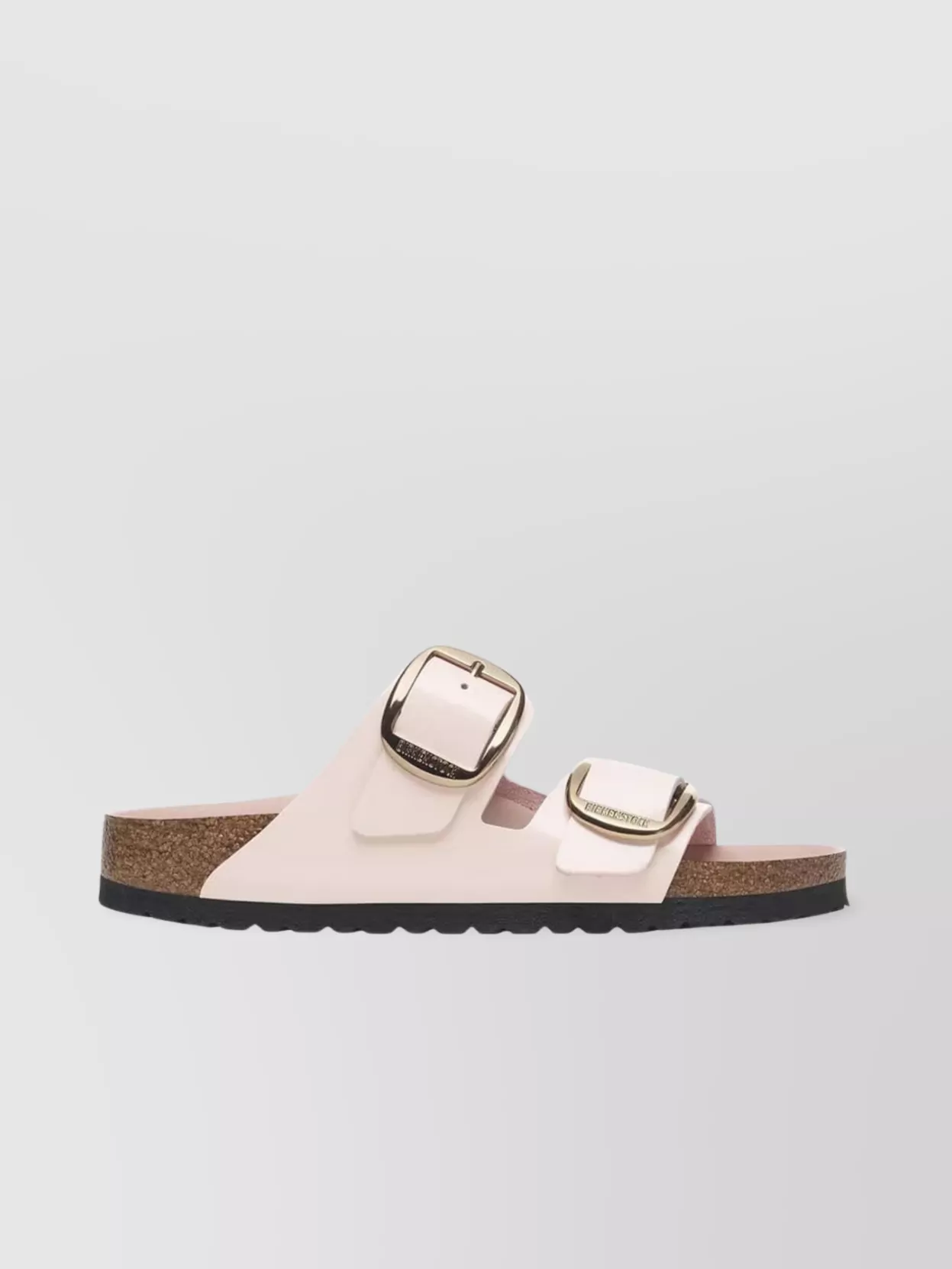 Birkenstock Buckle Feature Sandals In Natural Leather