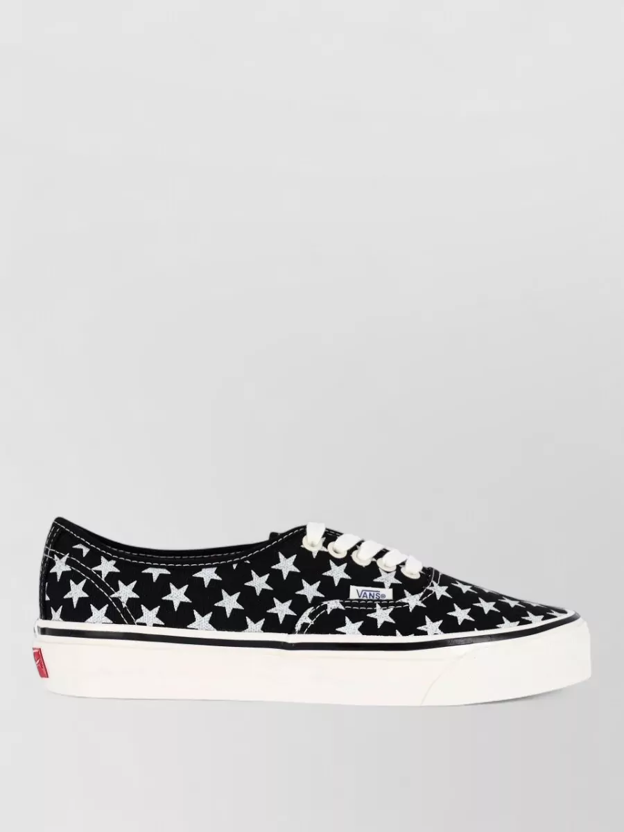 Vans Star Print Canvas Low-Top Lace-Up Sneakers