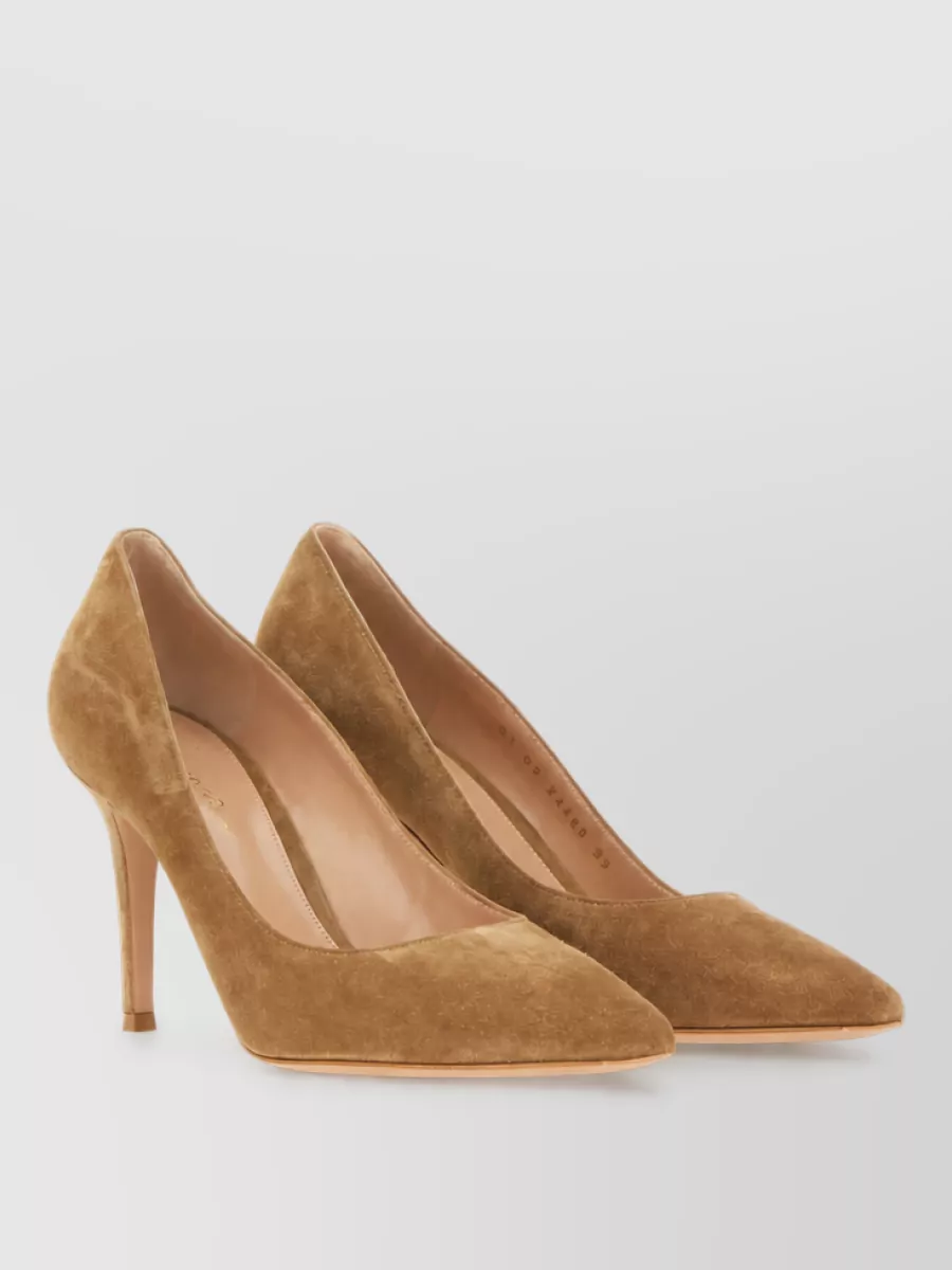 Gianvito Rossi Suede Leather High-Heel Pumps