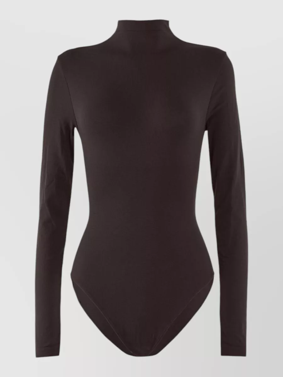 Wolford seamless slim-fit turtleneck long-sleeve bodysuit