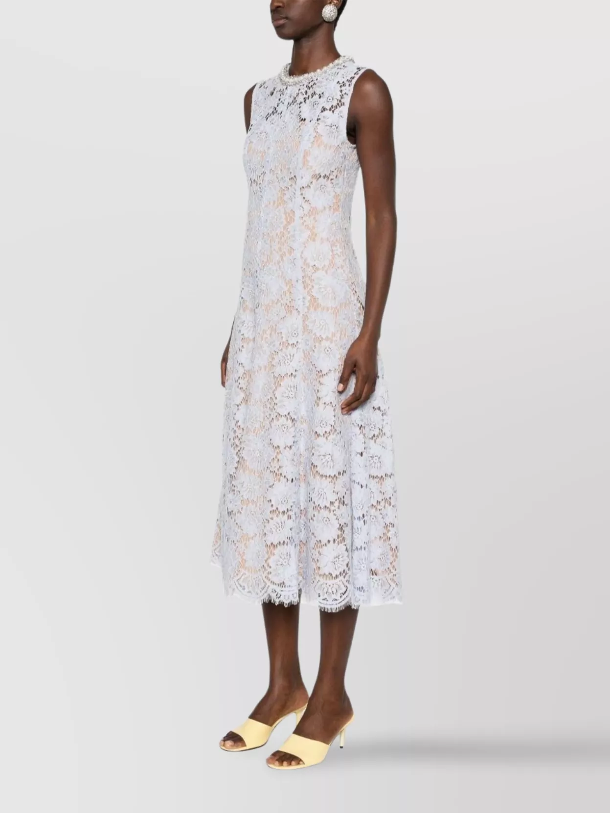Self-portrait Self Portrait Lace Pearl Midi Dress