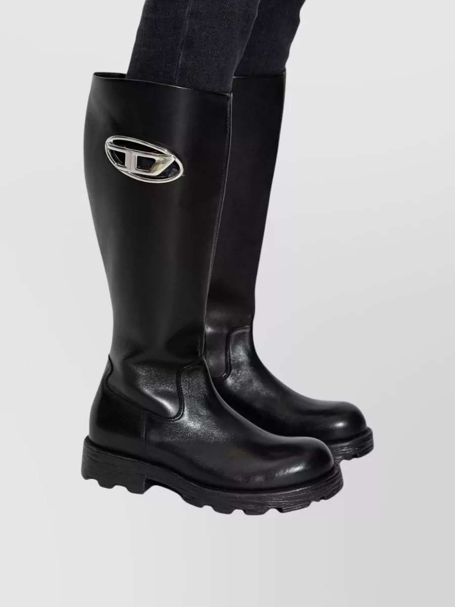 Diesel Leather Ankle Boots